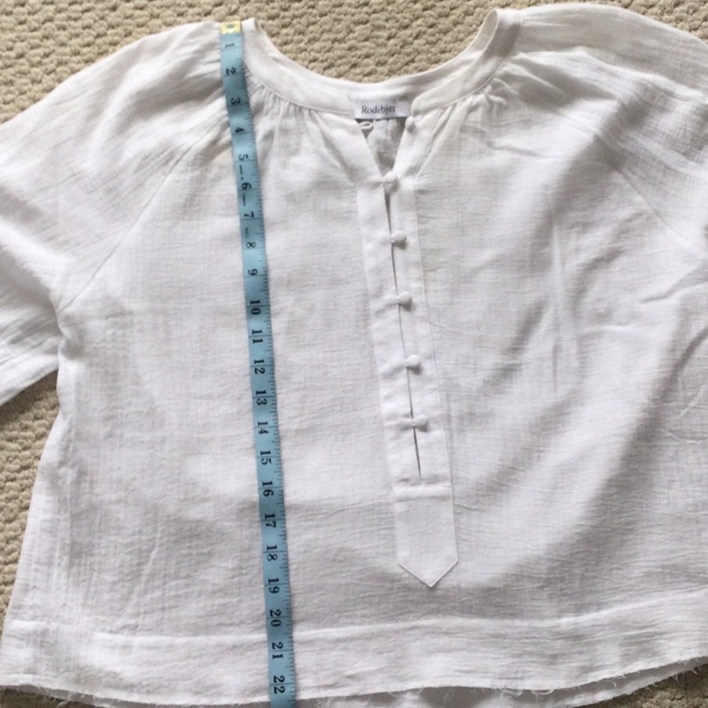 White cotton blouse - Picture 6 of 8